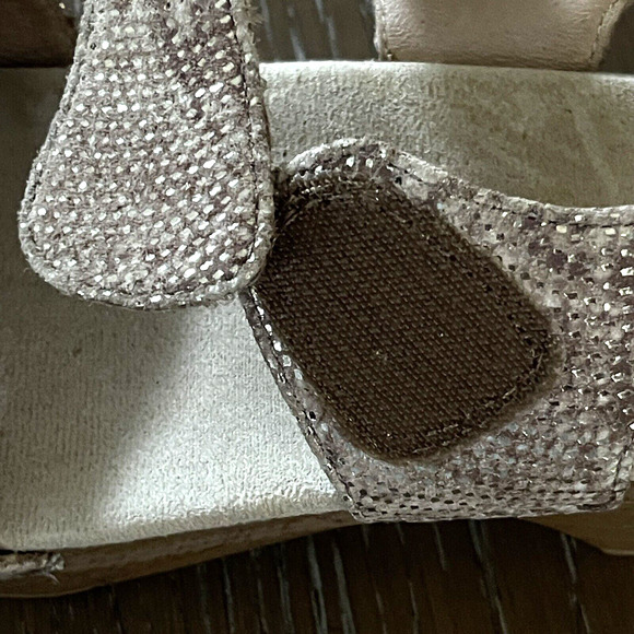 Dansko Sonnet Sandals Women Size 41 US 10.5 Gold Metallic Faux Snakeskin Leather - Picture 5 of 9